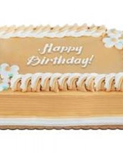 Caramel dedication cake